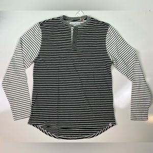 Sovereign Code XL Long Sleeve Raglan Striped Shirt